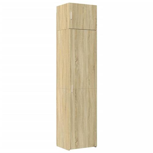 Skab 50x42,5x225 cm smalt konstrueret træ sonoma-eg