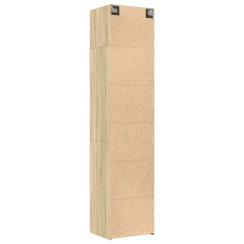 Skab 50x42,5x225 cm smalt konstrueret træ sonoma-eg