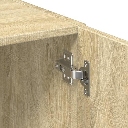 Skab 50x42,5x225 cm smalt konstrueret træ sonoma-eg