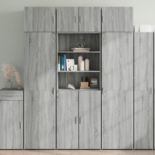 Skab 70x42,5x225 cm konstrueret træ grå sonoma-eg