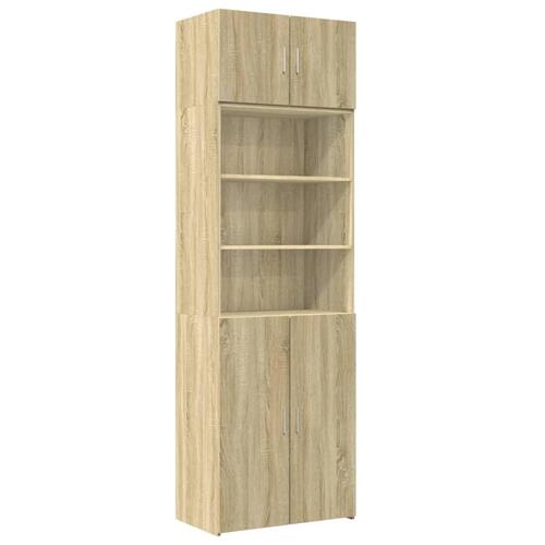 Skab 70x42,5x225 cm smalt konstrueret træ sonoma-eg