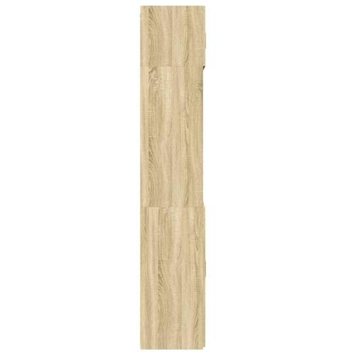 Skab 70x42,5x225 cm smalt konstrueret træ sonoma-eg