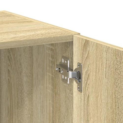 Skab 70x42,5x225 cm smalt konstrueret træ sonoma-eg