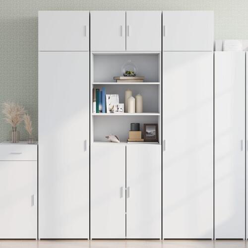 Opbevaringsskab 70x42,5x225 cm konstrueret træ hvid