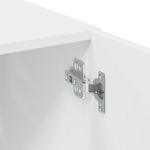 Opbevaringsskab 70x42,5x225 cm konstrueret træ hvid