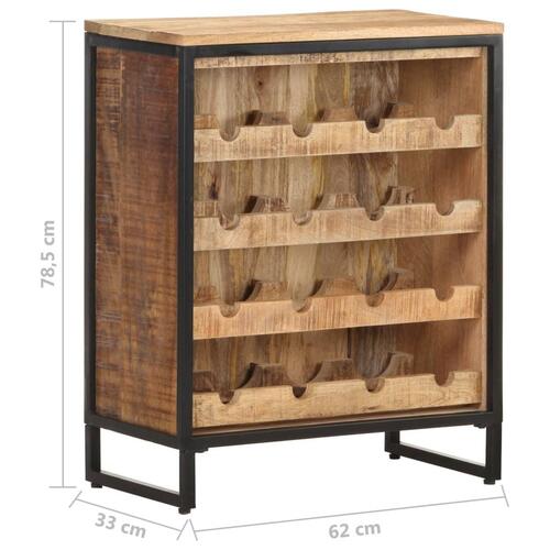 Vinreol 62x33x78,5 cm ru mangotræ