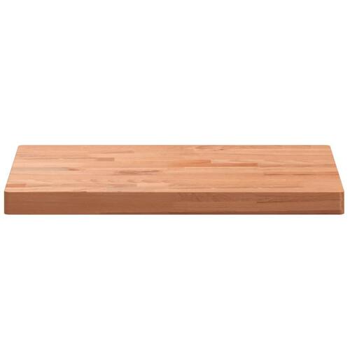 Bordplade til badeværelse 80x40x4 cm massivt bøgetræ