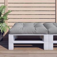 Pallehynde 70x70x12 cm stof grå