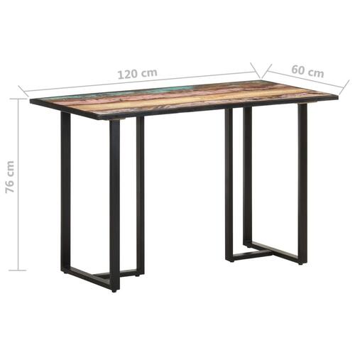 Spisebord 120 cm massivt genbrugstræ