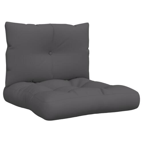 Pallehynder 2 stk. stof antracitgrå