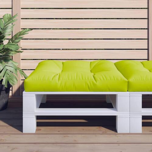 Pallehynde 80x80x12 cm stof lysegrøn