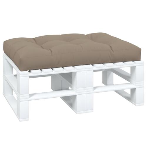 Pallehynde 120x80x12 cm stof gråbrun