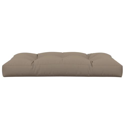 Pallehynde 120x80x12 cm stof gråbrun