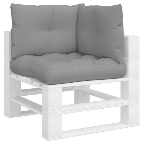 Pallehynder 3 stk. stof grå