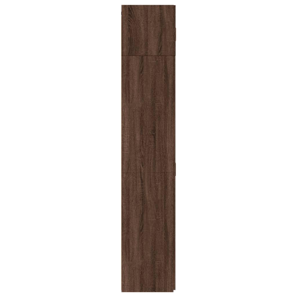 Skab 70x42,5x225 cm konstrueret træ brun egetræsfarve