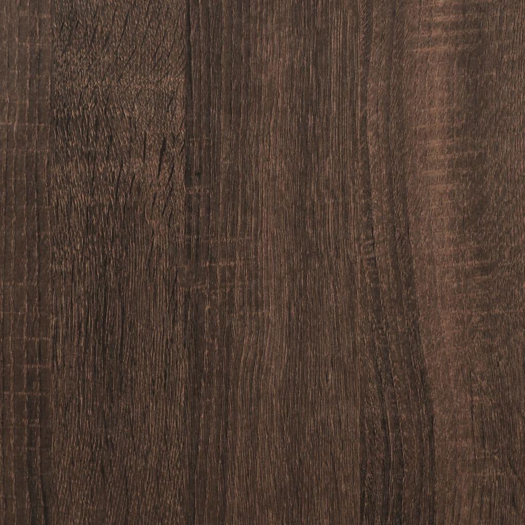 Skab 70x42,5x225 cm konstrueret træ brun egetræsfarve