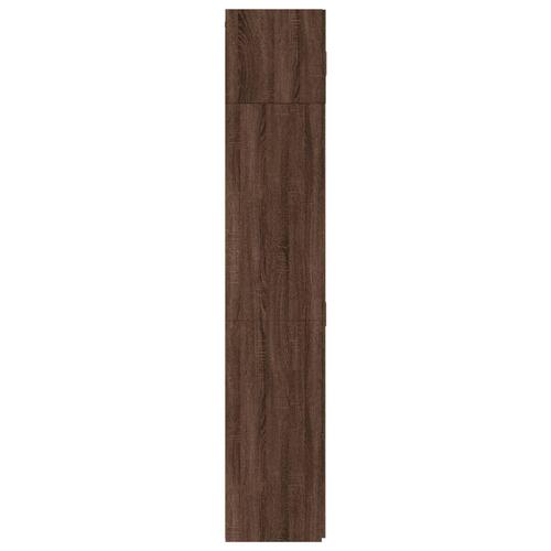 Skab 70x42,5x225 cm konstrueret træ brun egetræsfarve