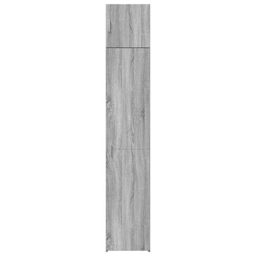 Skab 40x42,5x225 cm smalt konstrueret træ grå sonoma-eg