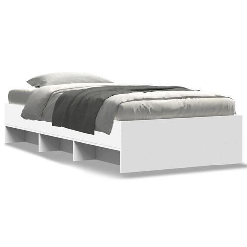 Sengeramme 100x200 cm konstrueret træ hvid