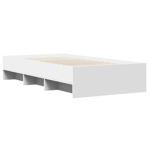 Sengeramme 100x200 cm konstrueret træ hvid