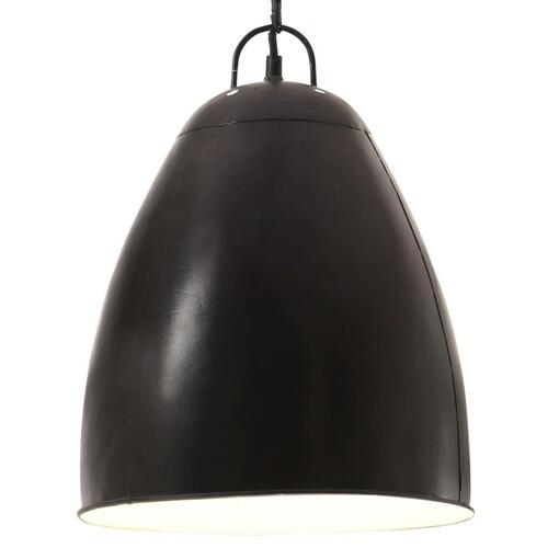Industriel hængelampe 25 W rund 32 cm E27 mat sort