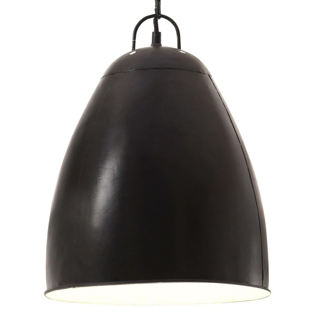 Industriel hængelampe 25 W rund 32 cm E27 mat sort