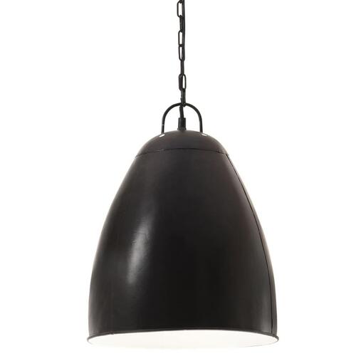 Industriel hængelampe 25 W rund 32 cm E27 mat sort