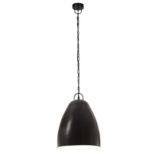 Industriel hængelampe 25 W rund 32 cm E27 mat sort