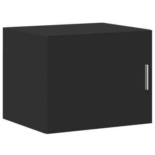 Skab 50x42,5x225 cm smalt konstrueret træ sort
