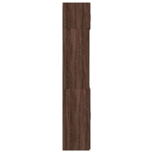 Skab 70x42,5x225 cm konstrueret træ brun egetræsfarve