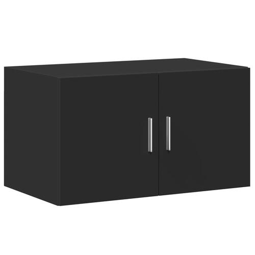 Opbevaringsskab 70x42,5x225 cm konstrueret træ sort