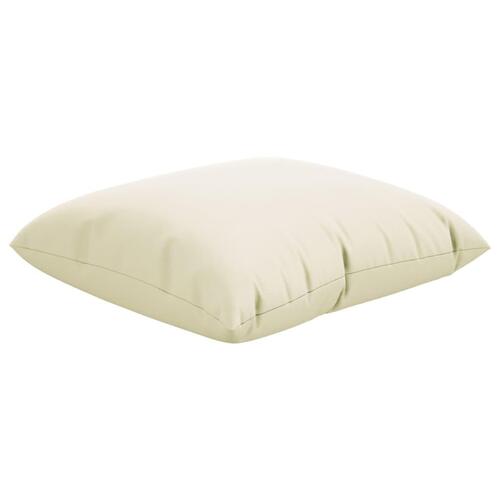 Sofapuder 4 stk. 50x50 cm stof cremefarvet