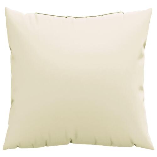 Sofapuder 4 stk. 60x60 cm stof cremefarvet