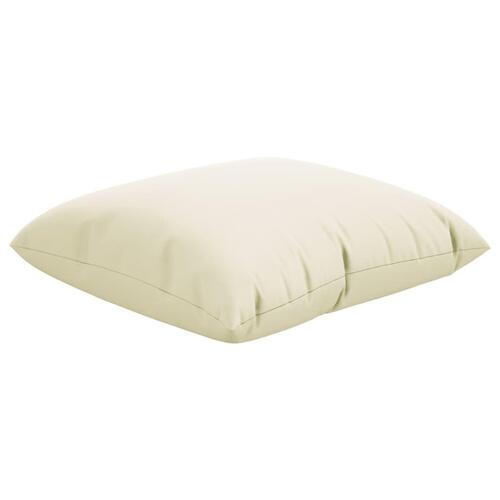 Sofapuder 4 stk. 60x60 cm stof cremefarvet