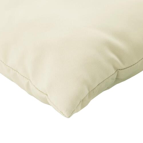 Sofapuder 4 stk. 60x60 cm stof cremefarvet