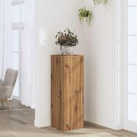 Plantestativ 33x33x100 cm konstrueret træ gammelt egetræslook