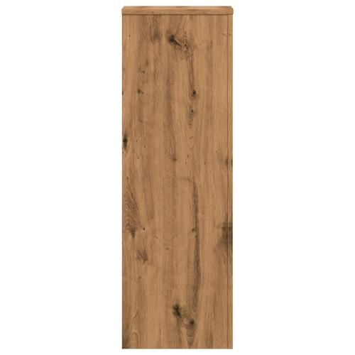 Plantestativ 33x33x100 cm konstrueret træ gammelt egetræslook