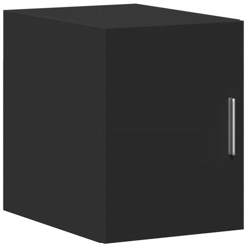 Skab 30x42,5x225 cm smalt konstrueret træ sort