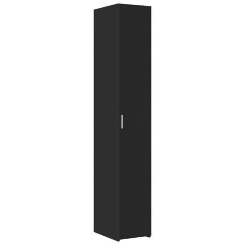Skab 30x42,5x225 cm smalt konstrueret træ sort