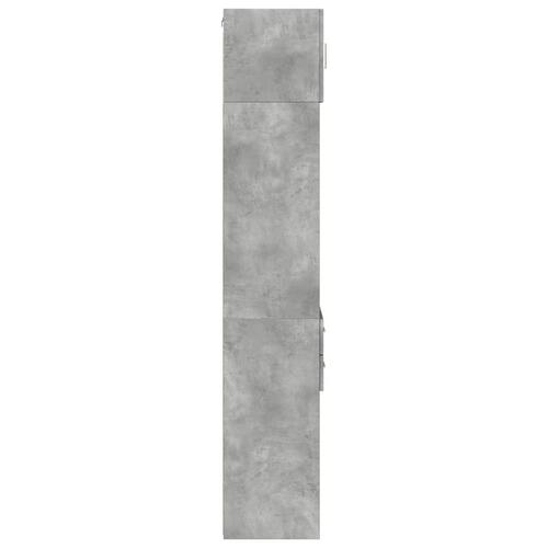 Skab 40x42,5x225 cm smalt konstrueret træ betongrå
