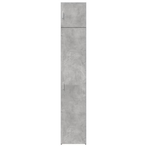 Skab 40x42,5x225 cm smalt konstrueret træ betongrå