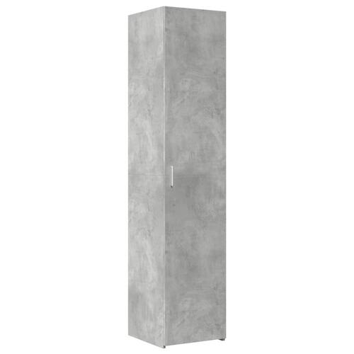Skab 40x42,5x225 cm smalt konstrueret træ betongrå