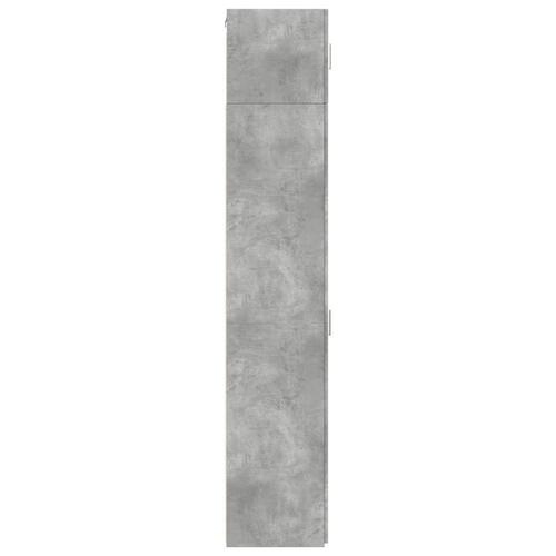 Skab 40x42,5x225 cm smalt konstrueret træ betongrå