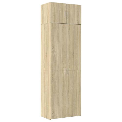 Skab 70x42,5x225 cm konstrueret træ sonoma-eg