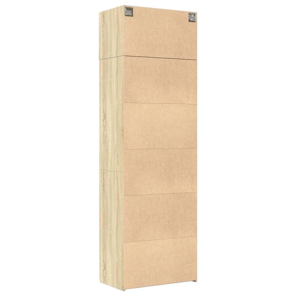 Skab 70x42,5x225 cm konstrueret træ sonoma-eg