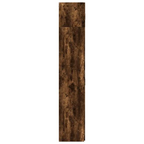 Skab 70x42,5x225 cm konstrueret træ røget egetræsfarve