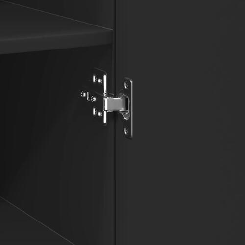 Skab 45x42,5x225 cm smalt konstrueret træ sort