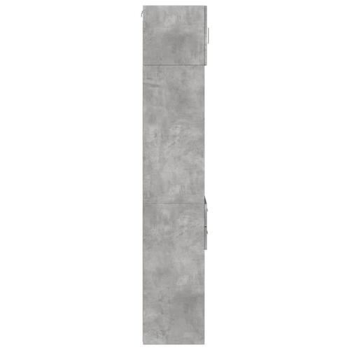 Skab 45x42,5x225 cm smalt konstrueret træ betongrå