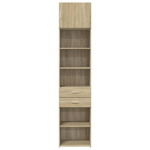 Skab 50x42,5x225 cm smalt konstrueret træ sonoma-eg