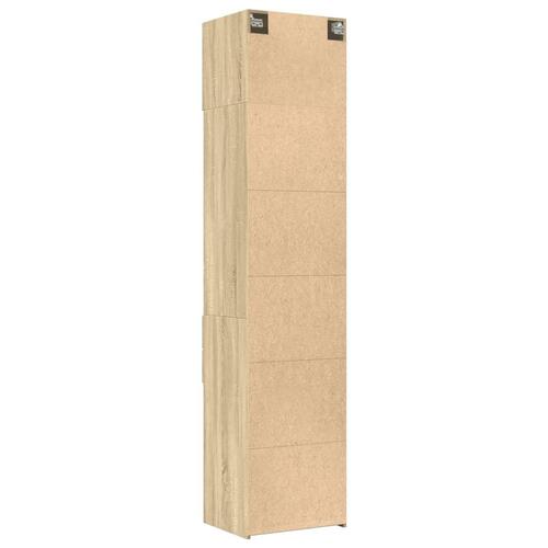 Skab 50x42,5x225 cm smalt konstrueret træ sonoma-eg